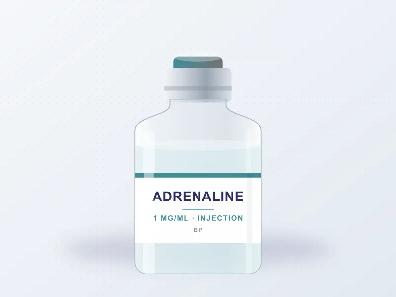 Adrenaline Injection BP 1 mg/mL — injection pack