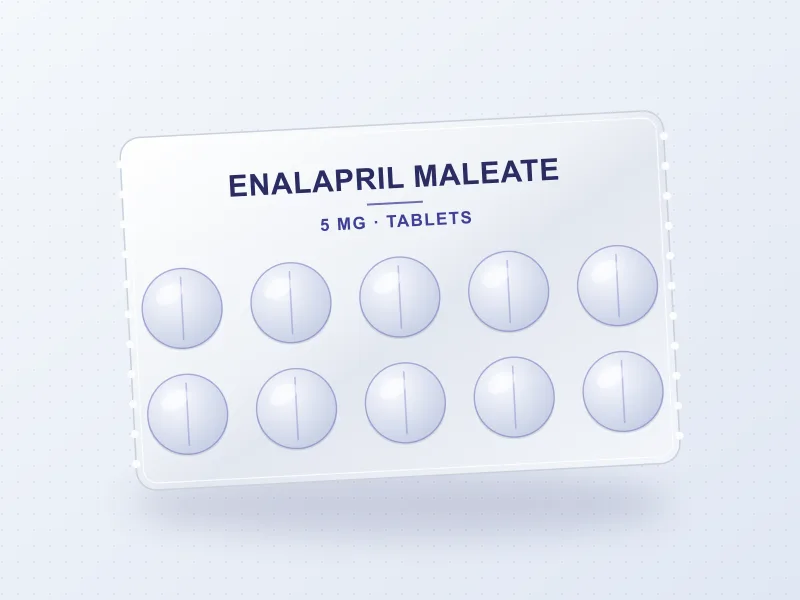 Enalapril Maleate 5 mg — tablet pack