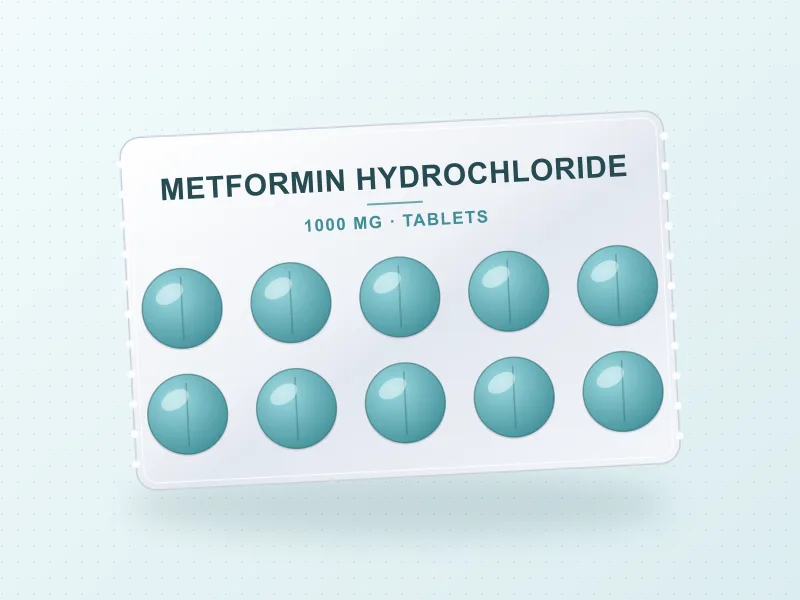 Metformin Hydrochloride 1000 mg — tablet pack
