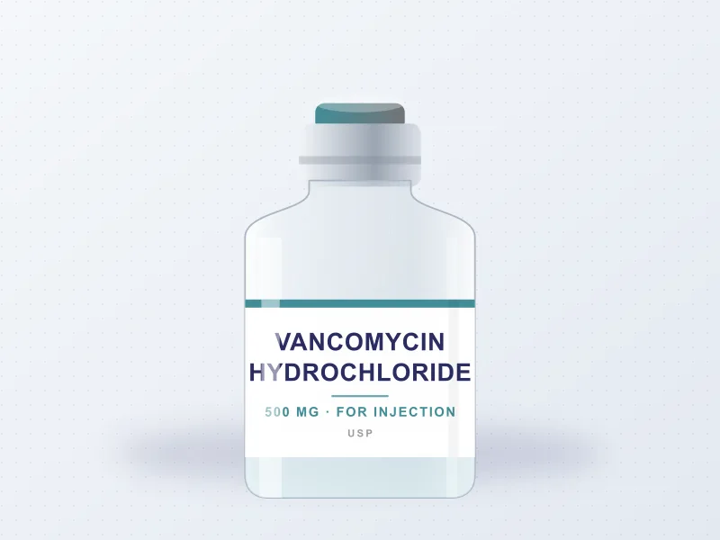 Vancomycin Hydrochloride for Injection USP 500 mg — injection pack