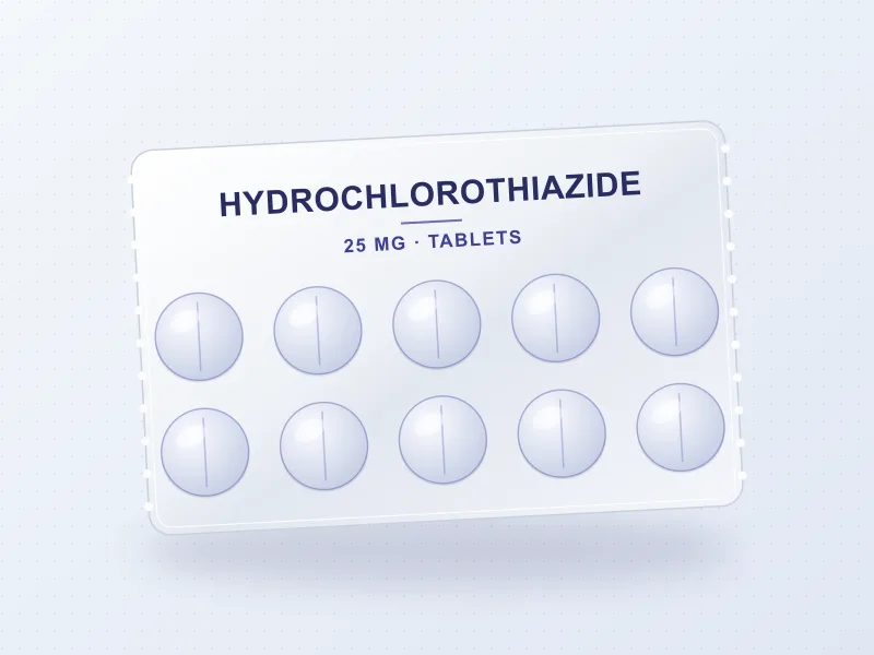Hydrochlorothiazide 25 mg — tablet pack