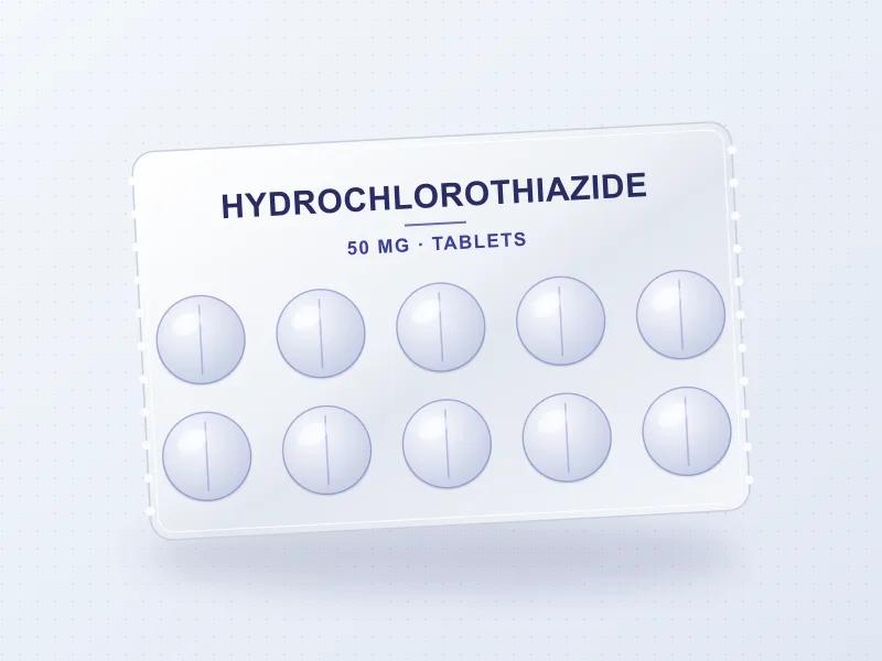 Hydrochlorothiazide 50 mg — tablet pack